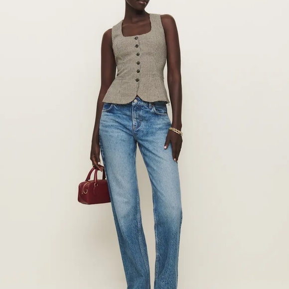 Reformation Delanie Top Brown - Size 4 - Picture 3 of 7